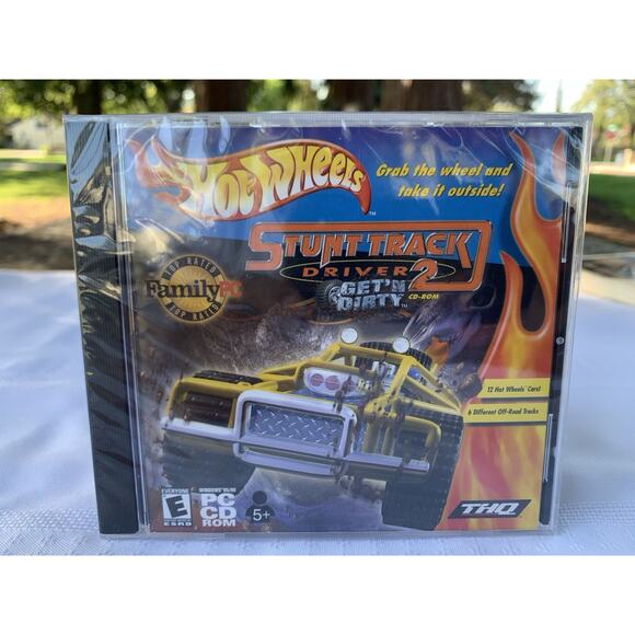 Hot Wheels: Stunt Track Driver 2 - Get'n Dirty (PC, 2000) NEW SEALED Vintage NOS - Picture 1 of 4